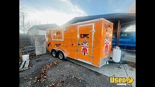Like-New - 2023 7' x 16' Haulmark Kitchen Food Concession Trailer with Pro-Fire Suppression for Sale