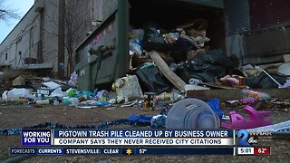 Pigtown trash pile cleaned up by business owner