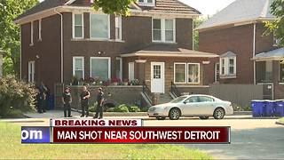 Man shot after coming to aid of neighbor who was being robbed on Detroit's west side