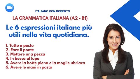 Le 6 espressioni italiane più utili nella vita quotidiana.