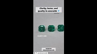 The difference and examples between clarity, cut and brilliance in emerald gemstones by experts