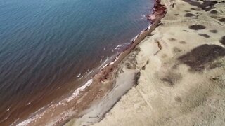 360 Drone Shot of a beach