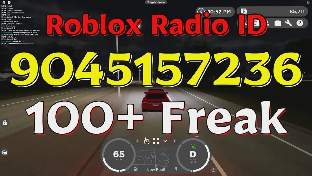 Freak Roblox Radio Codes/IDs