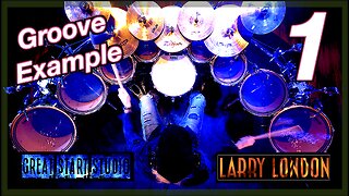 Larry London: 7/8 Mirrored Drumset Groove Example for Upcoming Track