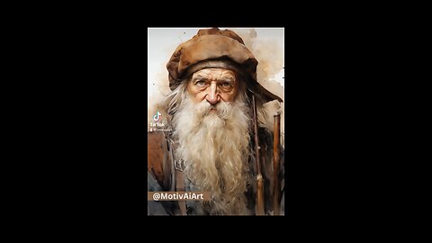 Old Man Art Generated By Midjourney