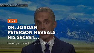 Dr. Jordan Peterson reveals his secret…