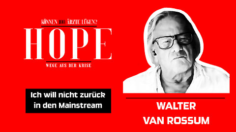 Walter van Rossum - Ich will nicht zurück in den Mainstream