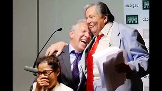 Bill Leak & Les Patterson at the Center for Independent Studies 2017