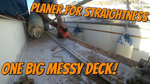 Post Haulout Toe rail repairs and deck part 3 #boat #diy #ship #yacht #boating #restoration
