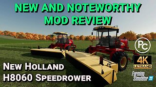 New Holland H8060 Speedrower | Mod Review | Farming Simulator 22