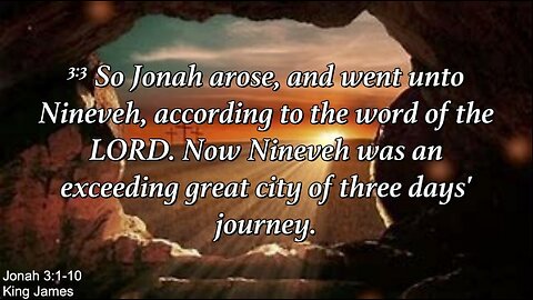 Sunday Evening March 24th - Jonah Cried The Word Of The Lord