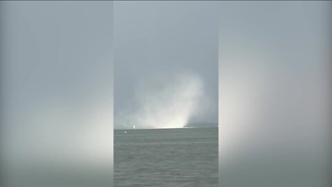 Footage shows amazing water spout on Tampa Bay