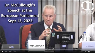 Dr. Peter McCullough's BOMBSHELL speech at European Parliament!!!