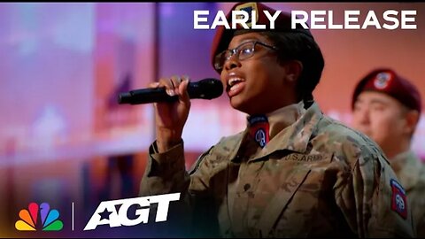 Early Release: 82nd Airborne Chorus performs "My Girl" by The Temptations | Auditions | AGT 2023