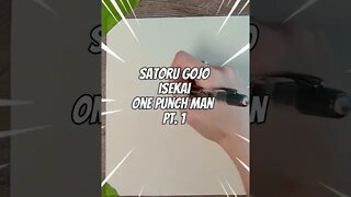 How to draw Satoru Gojo (Jujutsu Kaisen Drawing) #shorts