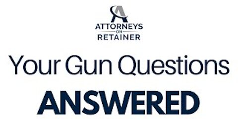 Firearms Questions Answered by Attorney Marc J. Victor