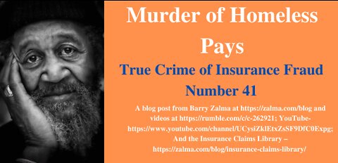 True Crime of Insurance Fraud Video Number 41