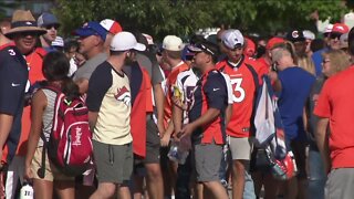 Excited Broncos fans attend first day of training camp
