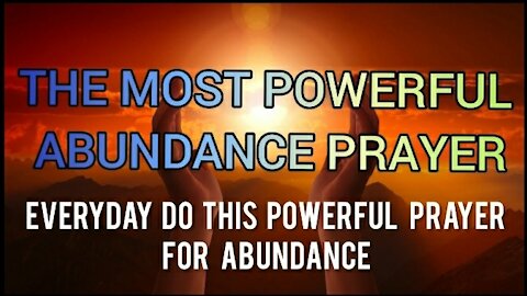 Powerful Abundance Prayer