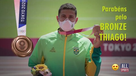 🥉Parabéns Thiago pelo bronze! Só você sabe os grandes obstáculos que superou para chegar até aqui.