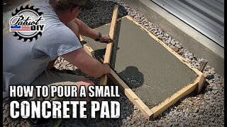 How To Pour A Small Concrete Pad