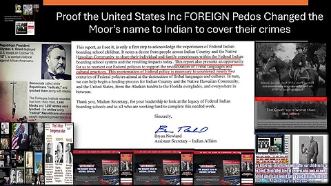 THE USA MILITARY INC Changed the Moor’s name to Indian to cover their crimes against humanity/rapes