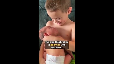 This Big Brother Is Beaming With Happiness