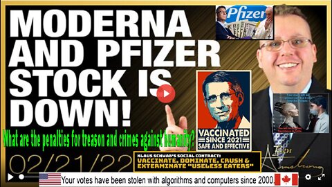 Moderna and Pfizer Stock Down as Big Pharma is Exposed by Dead Bodies Piling Up