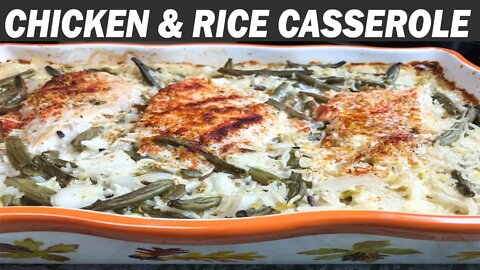 DELICIOUS CHICKEN & RICE CASSEROLE | Cook With Me Easy Casserole
