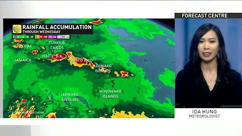 Tropical Storm Fred and Tropical Storm Grace impacts the Caribbean Island and heads to the United States