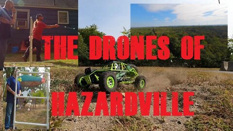Aerial Hillbilly Horseshoes Coverage from Hazardville, CT + WLToys 12428 Slo-mo