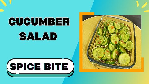 Cucumber Salad Recipe By Spice Bite By Sara