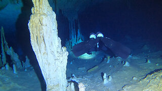 Cave diving the world's largest underwater cave system