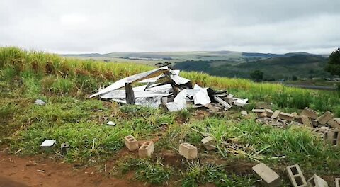 SOUTH AFRICA - Durban - Verulam houses demolished on the farms (Videos) (FZ6)