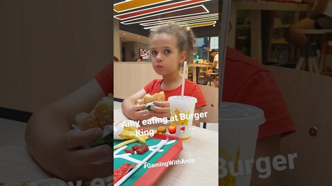 Amy eating At Burger King - Burger King Video 🍔🍟🥤...#shorts