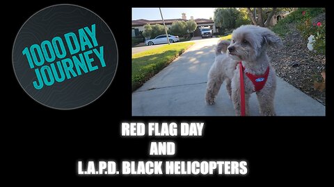 1000 Day Journey 0113 Red Flag Day and L.A.P.D. Black Helicopters