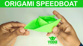 How To Make an Origami Speedboat - Easy And Step By Step Tutorial