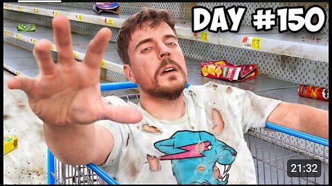 $10,000 Every Day You Survive In A Grocery Store #Mr Beast