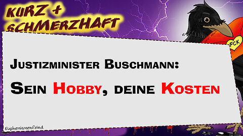 Minister Buschmann: Sein Hobby, DEINE Kosten! | Musikproduktion in der Dienstzeit? | RÜCKTRITT!