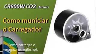 Como municiar o carregador multishot da PCP Artemis CR600W CO2 [como funciona o magazine?]