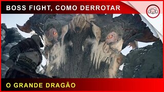 God of war, Boss Fight, Como derrotar o poderoso Dragão da montanha | Super dica