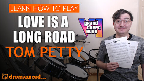 ★ Love Is A Long Road (Tom Petty) ★ Video Drum Lesson | How To Play SONG (Jim Keltner)