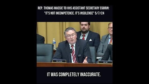 Thomas Massie For President 2028: "Redacted... It's Not Incompetence. It's Insolence!"