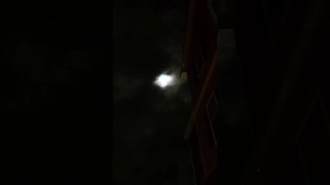 3D Cloud Racing Over Moon