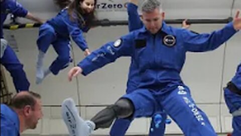 World's first disabled astronaut takes part in flying exercise - BBC News