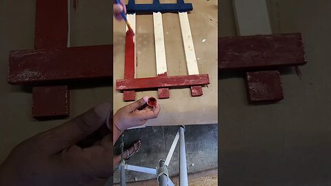 Rustic Stars and Stripes Gate | 4th of July | DIY Woodworking Craft #shorts