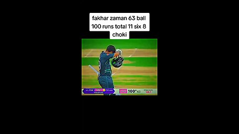 Fakhar zuman world cup century sixers