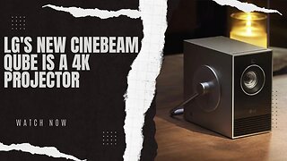 LG's new CineBeam Qube is a 4K projector