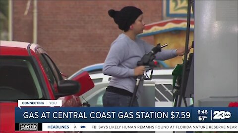 California coastal gas station charging nearly $8 a gallon
