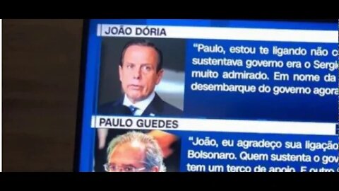 João Doria é pego em ligação, influenciando ministro Paulo Guedes a abandonar o Governo